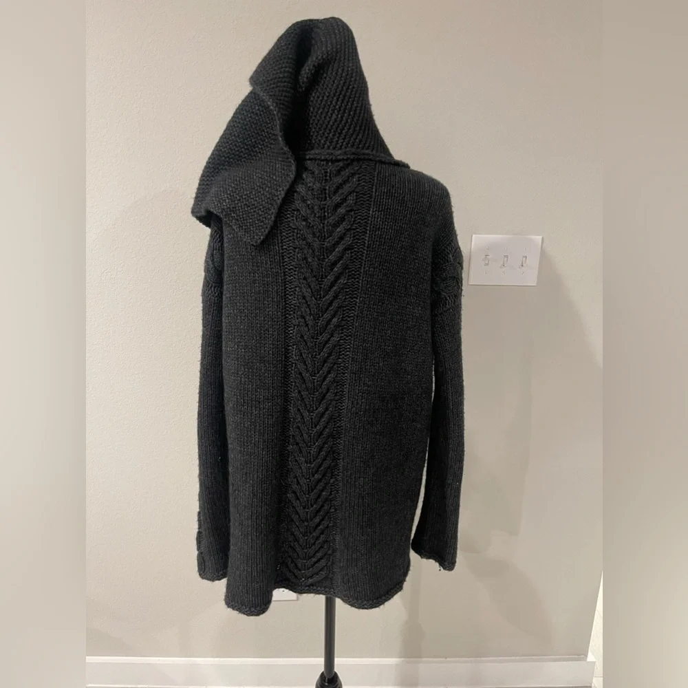 Vince wool alpaca blend cable knit cardigan S